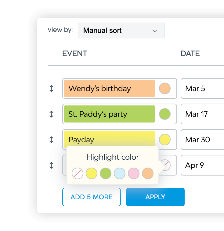 MORE HIGHLIGHT COLORS! – Agendio Blog